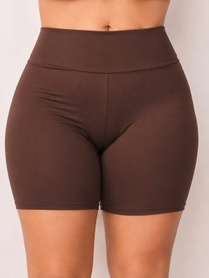 Short Fitness Feminino Meia Coxa Suplex Cós Alto Academia