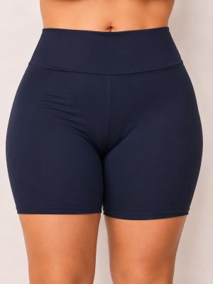 Short Fitness Feminino Meia Coxa Suplex Cós Alto Academia